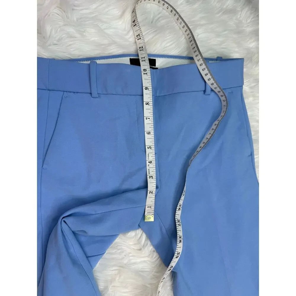 J.Crew Cameron Slim Cropped Pant Four Season Stretch Blue Women's Size 4